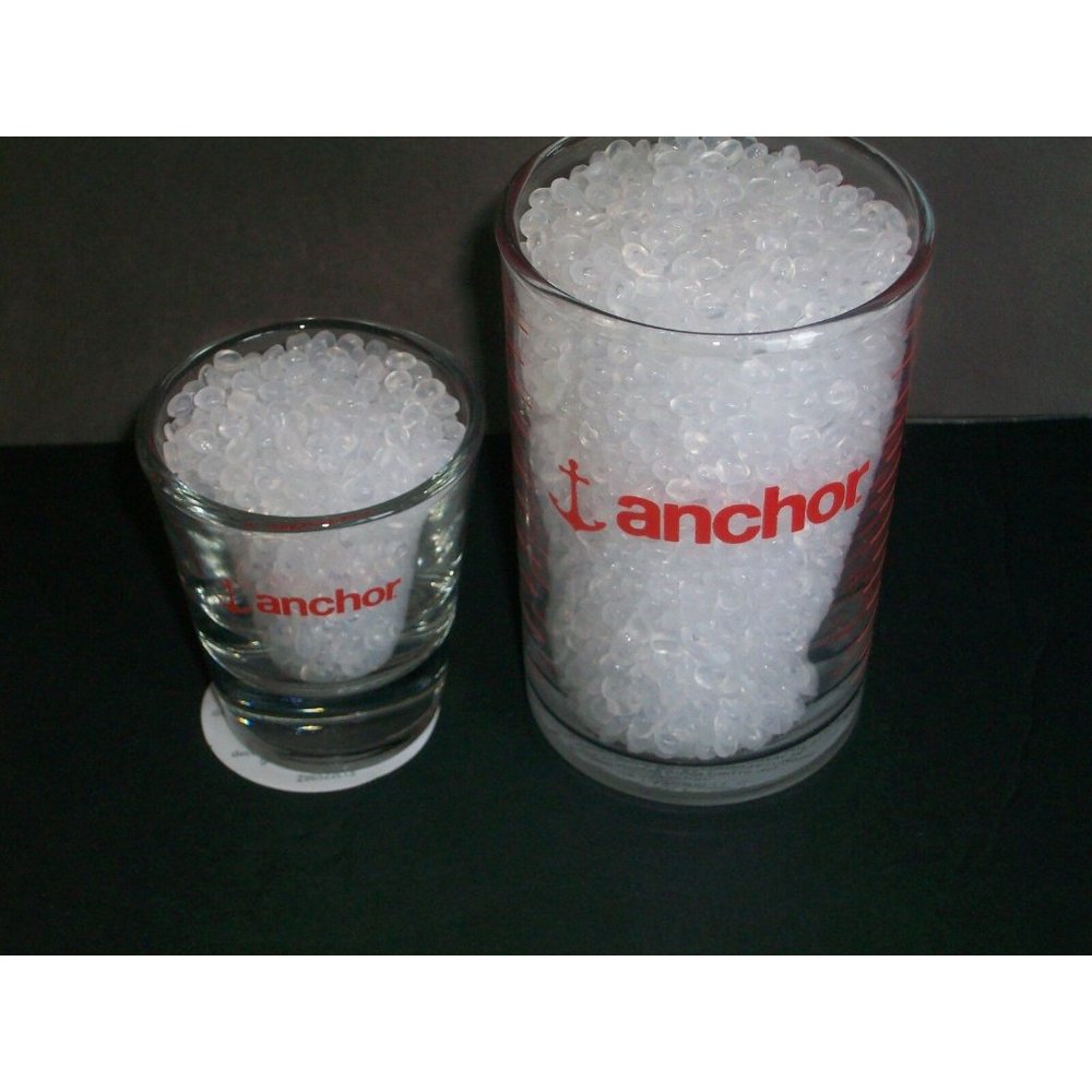 Anchor Hocking Red Kitchen Measuring Shot Glass Set Large Small Tbs Ml Oz Tsp
